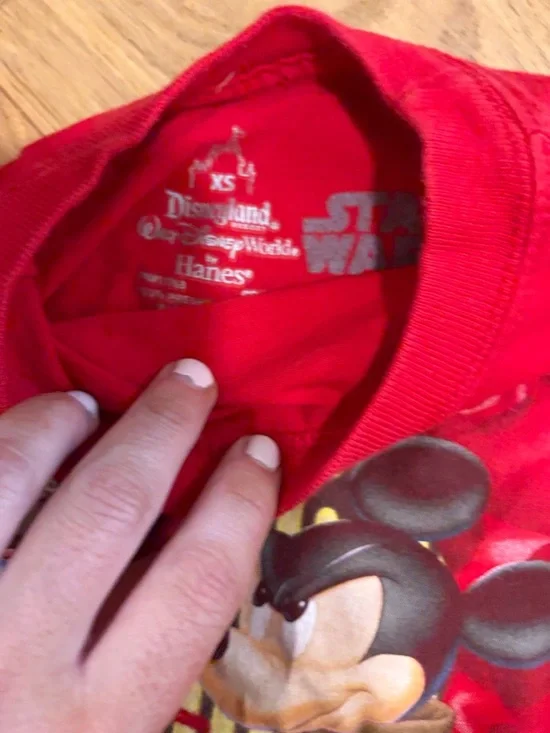 Boys 4T Disney Bundle Mickey Mouse Red & Blue Swim Set / Star Wars Tee - Picture 7 of 8